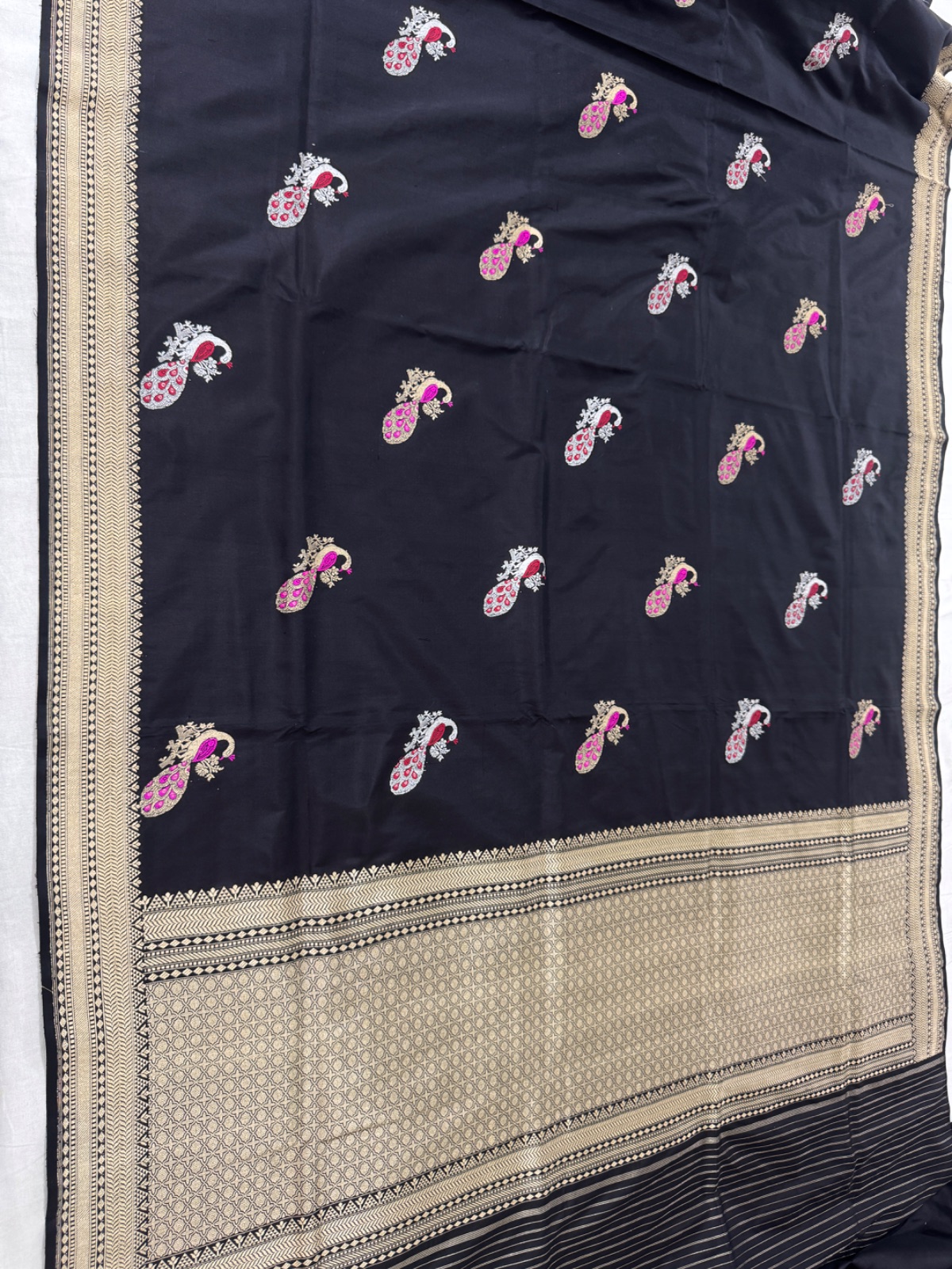 Saree Pure Katan Silk Handloom Boota